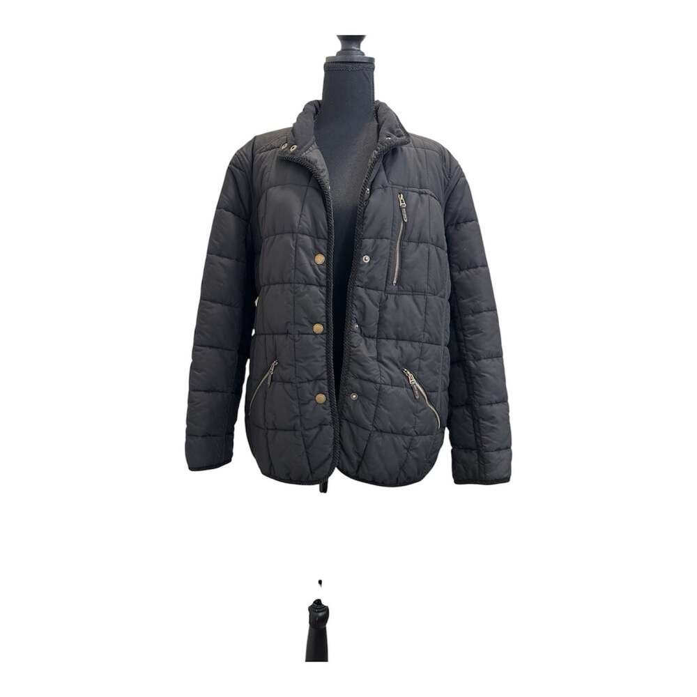 Lauren Ralph Lauren Quilted Jacket Black Full Zip Women’s Size XL